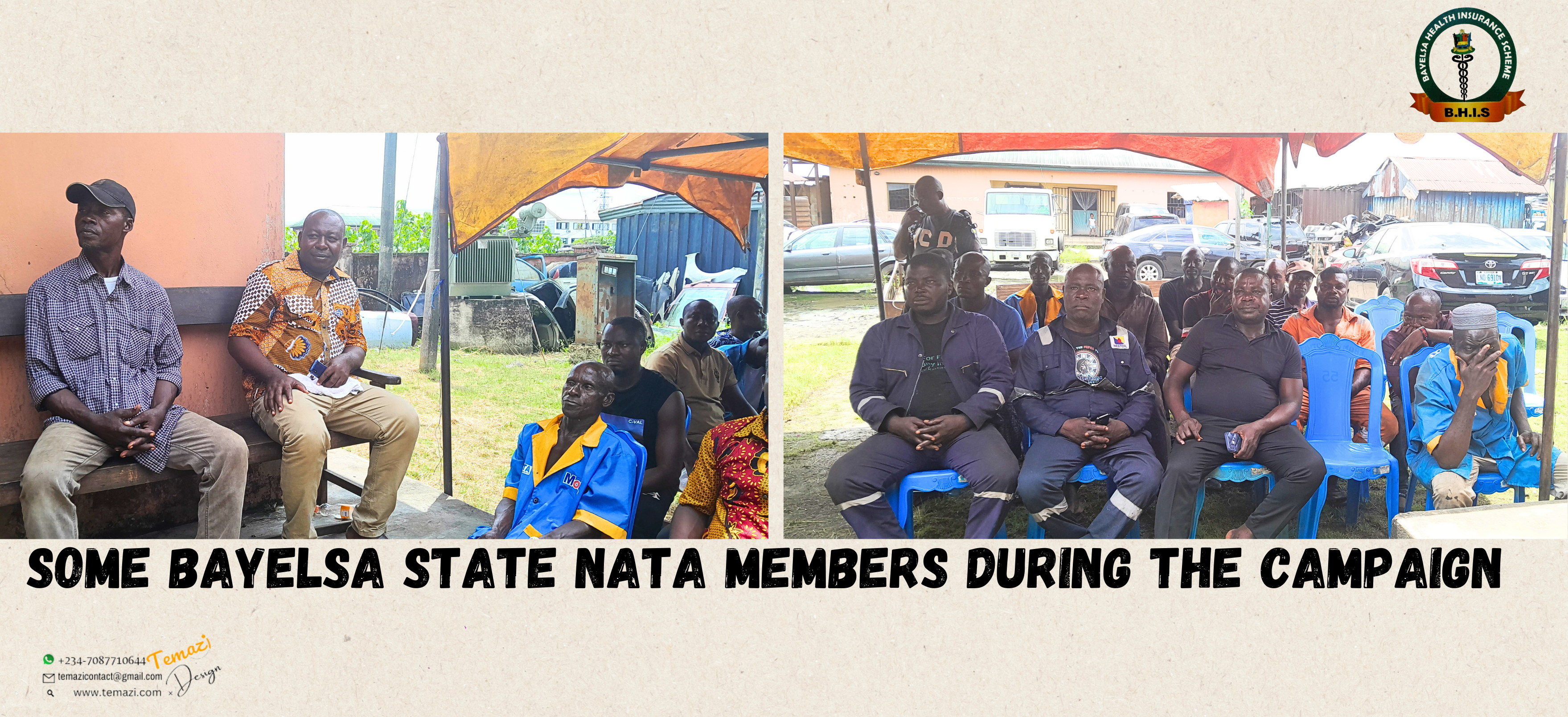 Bayelsa Nata Members Collage during BHIS Campaign